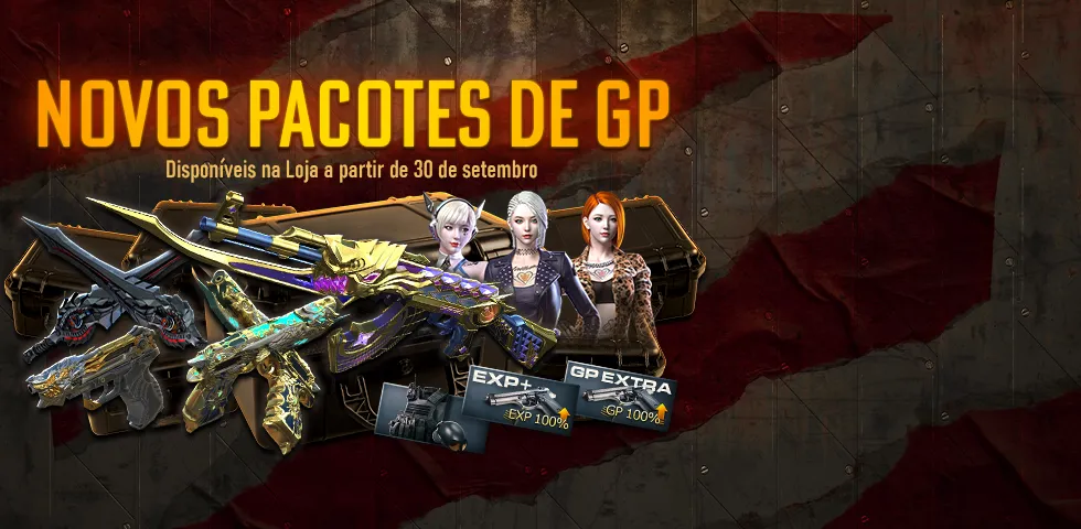 Disponíveis na Loja a partir de 30 de setembro. Prepare-se: 6 pacotes exclusivos esperam por você!