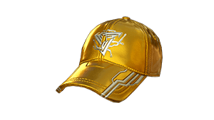 Bolt Leather Cap Gold