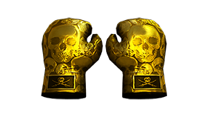 Boxing Gloves-Yellow Skull