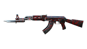 AK-47-Knife-Red Spider Web