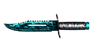 Knife-Turquoise Camo