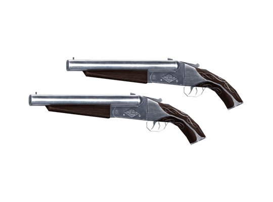 Dual Double Barrel-Silver