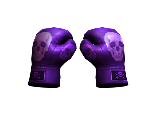 Boxing Gloves-Purple Skull