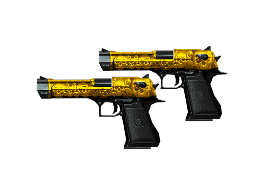 Dual D Eagle-Yellow Skull