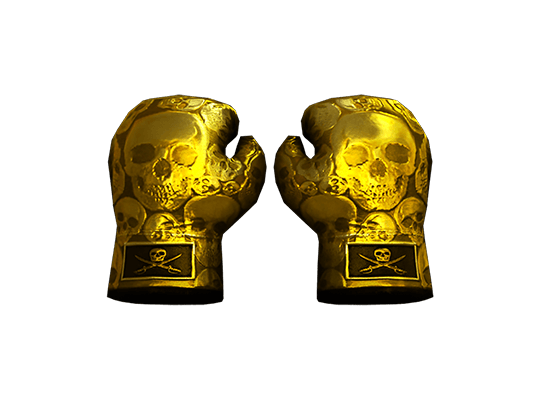 Boxing Gloves-Yellow Skull