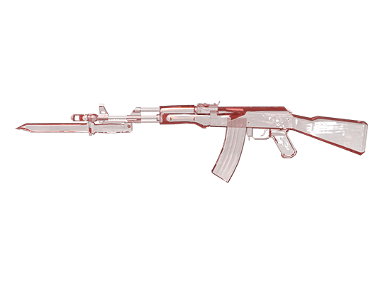 AK-47-Knife-Red Crystal