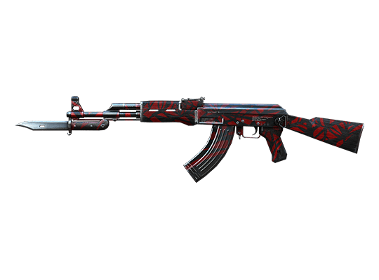 AK-47-Knife-Red Spider Web