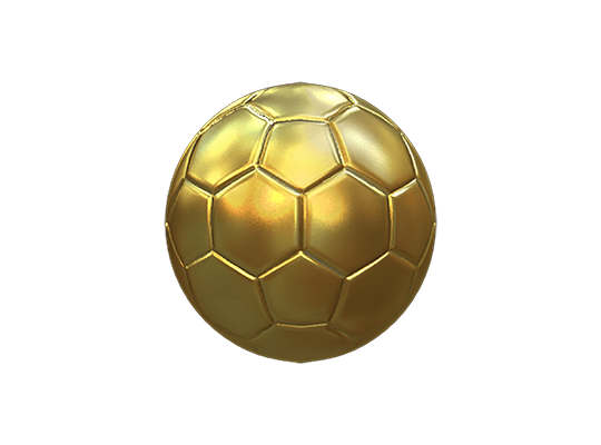 Soccer Ball-Gold