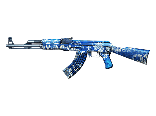 AK-47-Blue Silver Dragon
