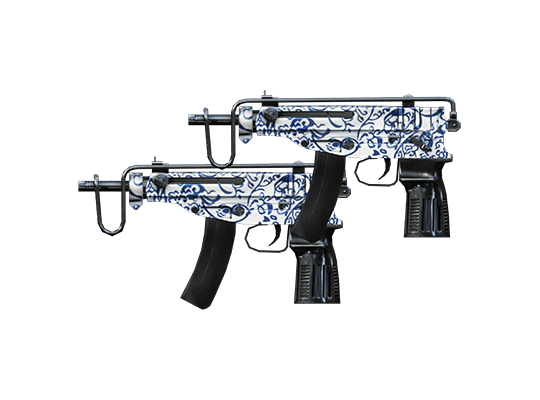 Dual Scorpion VZ61-Blue Pottery