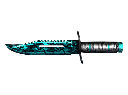 Knife-Turquoise Camo