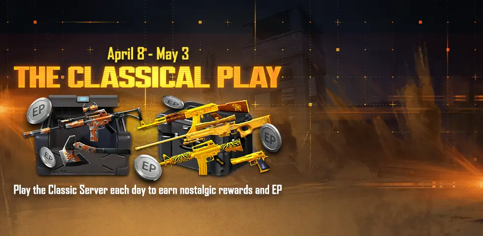 Crossfire graphic style showcasing one of three rotating classic character models